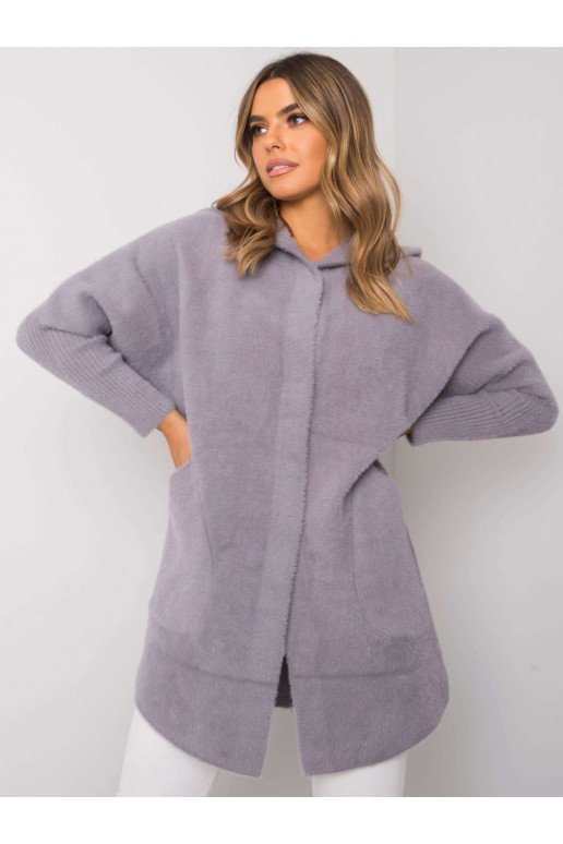 Carolynin šedý kabát z alpaky Carolynin šedý kabát z alpaky