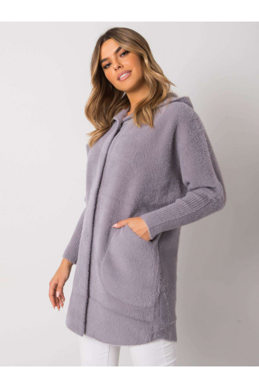 Carolynin šedý kabát z alpaky Carolynin šedý kabát z alpaky