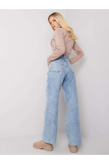 Světle modré rovné džínové... 2