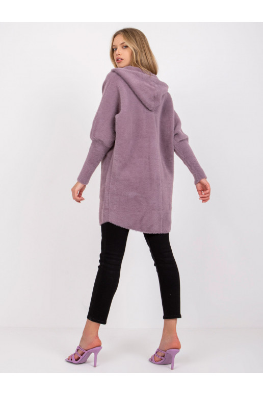 Světle fialový kabát Carolyn z alpaky