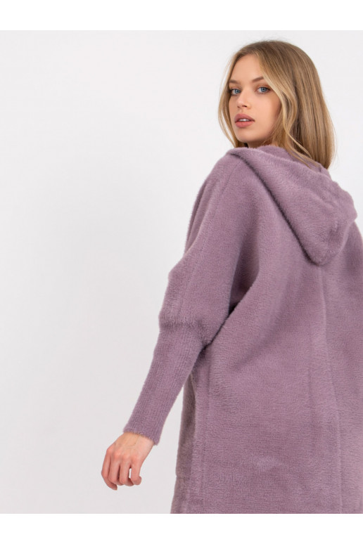 Světle fialový kabát Carolyn z alpaky