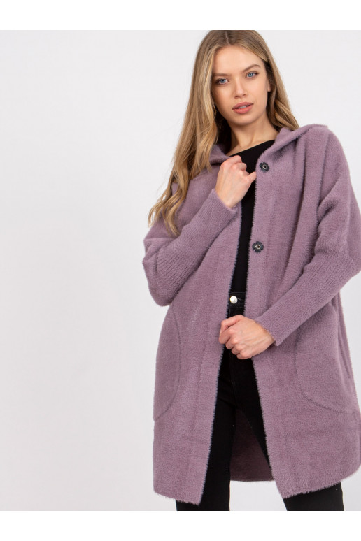 Světle fialový kabát Carolyn z alpaky