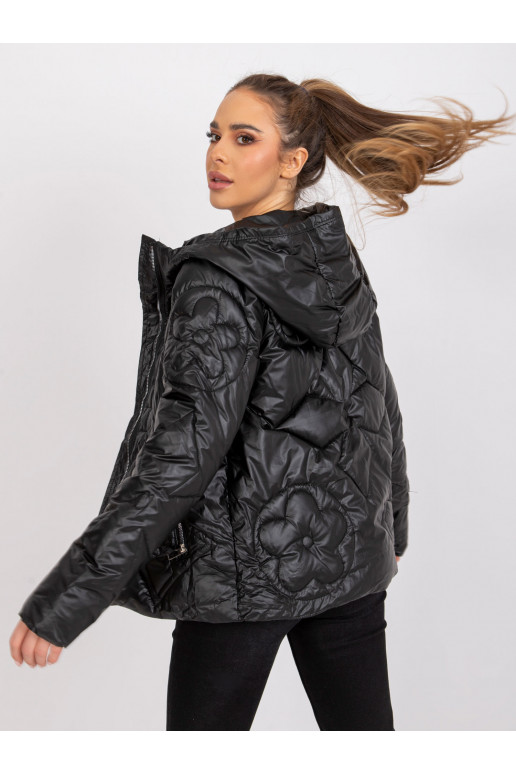 Hanojská černá přechodová bunda s kapucí Hanojská černá přechodová bunda s kapucí