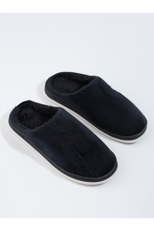 Měkké černé pánské pantofle Shelovet