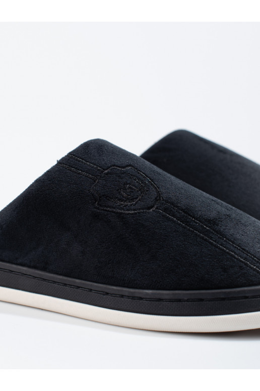 Měkké černé pánské pantofle Shelovet