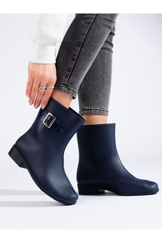 Tmavě modré holínky s přezkou