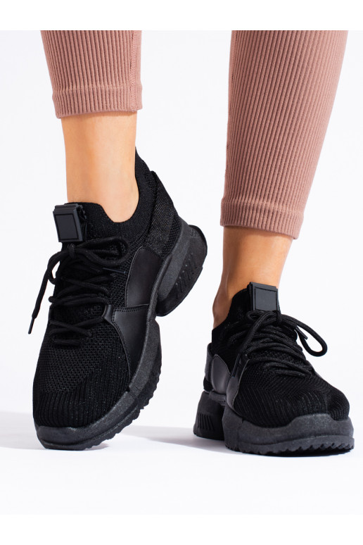 Dámské černé děrované sneakersy od Shelovet