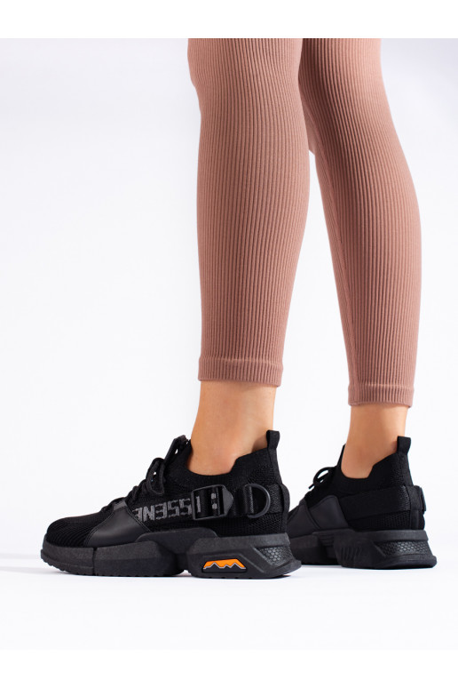 Dámské černé děrované sneakersy od Shelovet