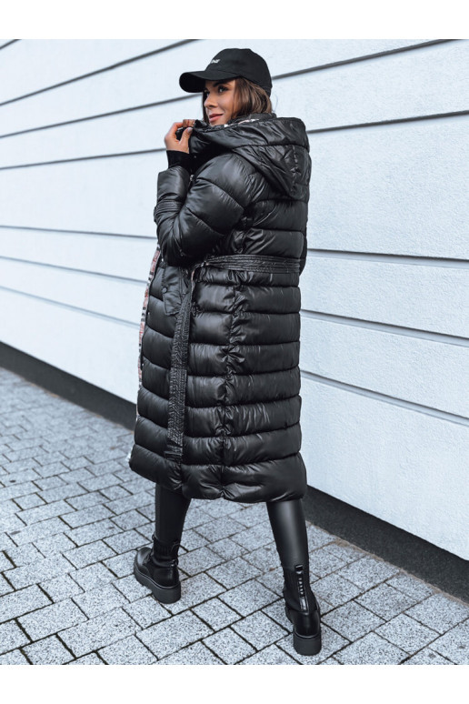 Dámský zimní kabát SPRUCE Barva černá...