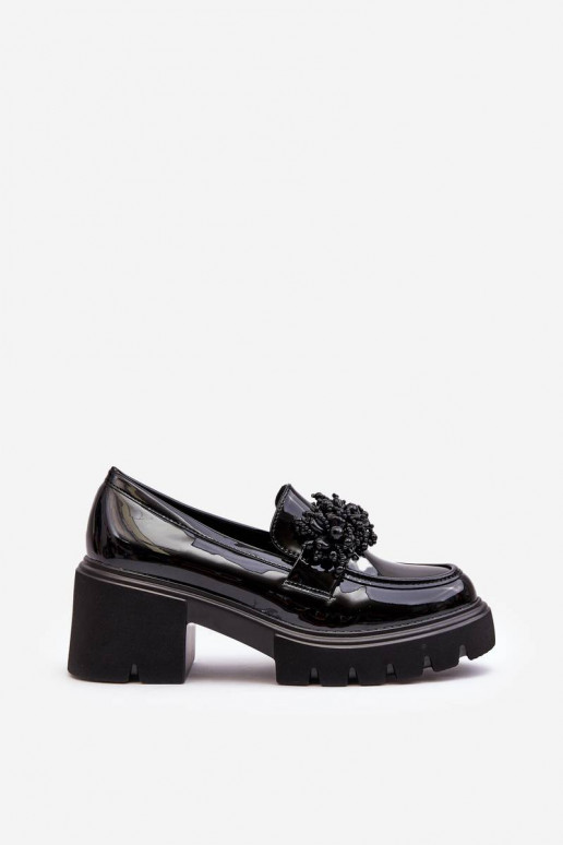 Moteriški lakuoti batai su... Moteriški lakuoti batai su...