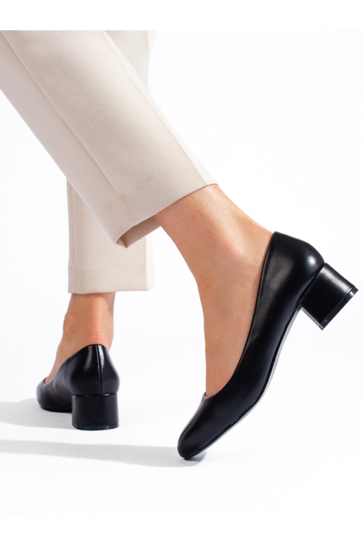 Lodičky dámské na nízkém podpatku černé
