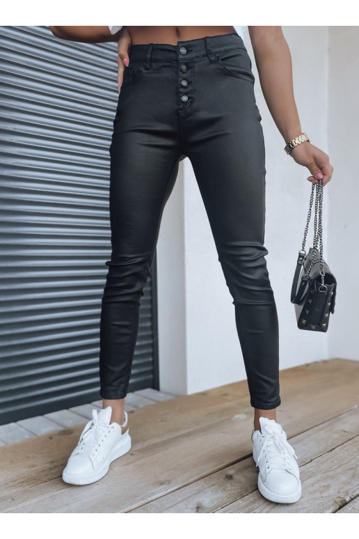 Dámské kalhoty voskované AMBER černé...