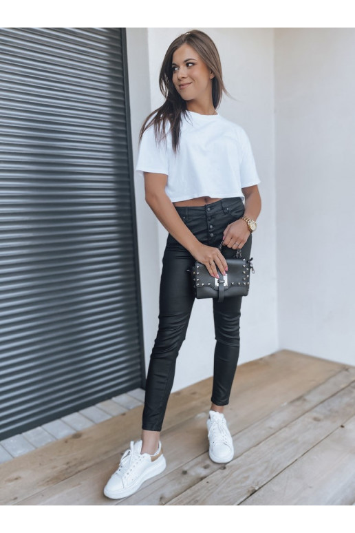 Dámské kalhoty voskované AMBER černé...