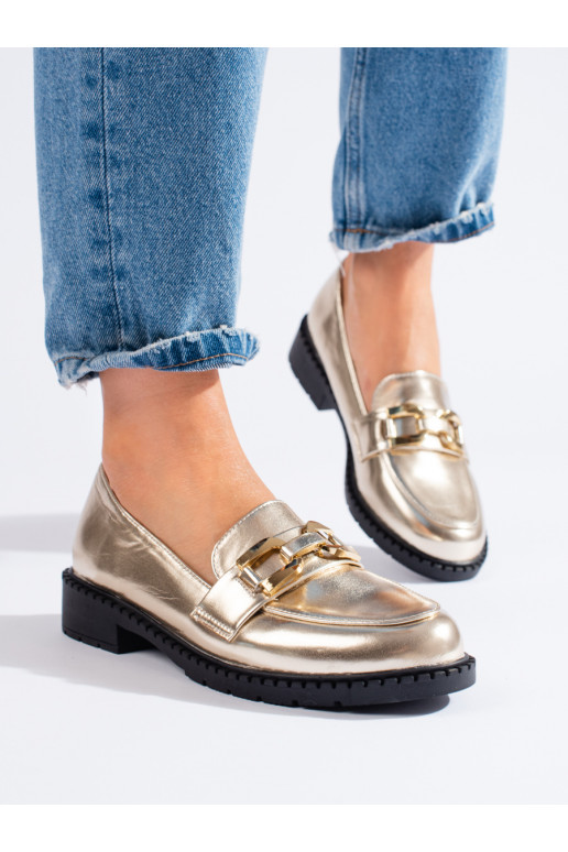 Zlaté dámské polobotky