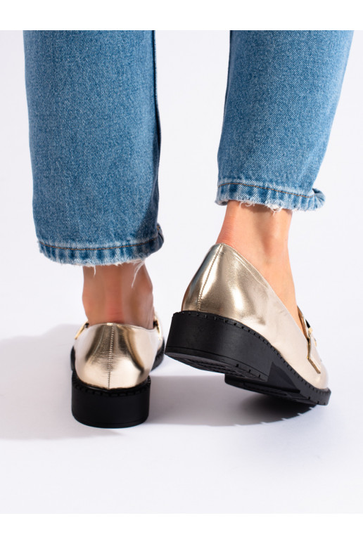Zlaté dámské polobotky