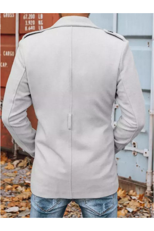 Pánský dvouřadý kabát světle šedý... Pánský dvouřadý kabát světle šedý...