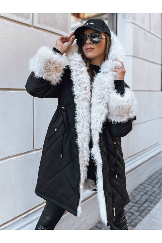 Dámská zimní bunda LUXURY Barva černá...