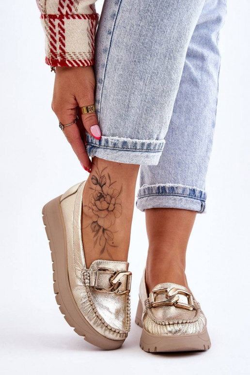 Mokasinai su platforma su ornamentais...