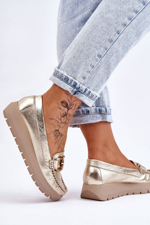 Mokasinai su platforma su ornamentais...