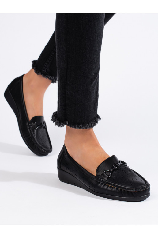 Černé dámské mokasíny