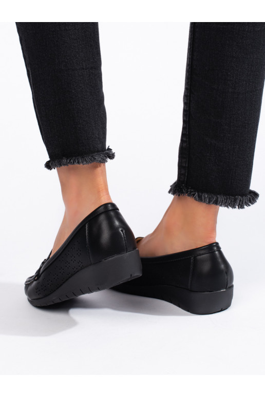 Černé dámské mokasíny