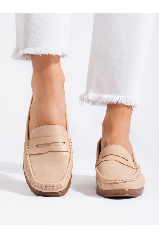Mokasíny dámské béžové
