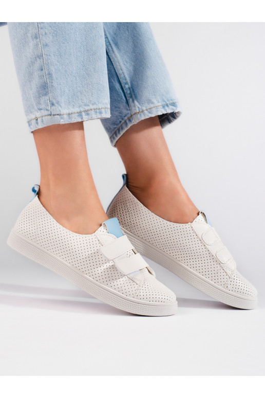 Dámské tenisky bílé na suchý zip