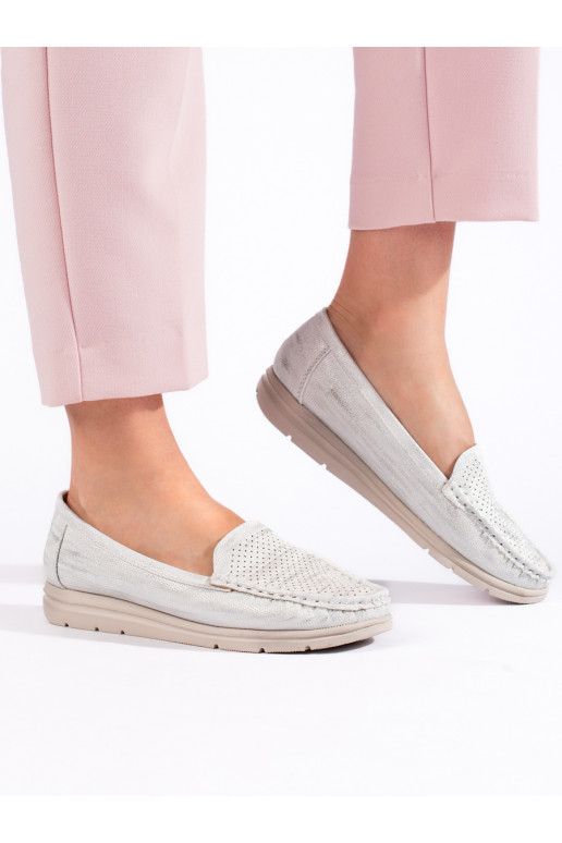 Dámské bílé mokasíny