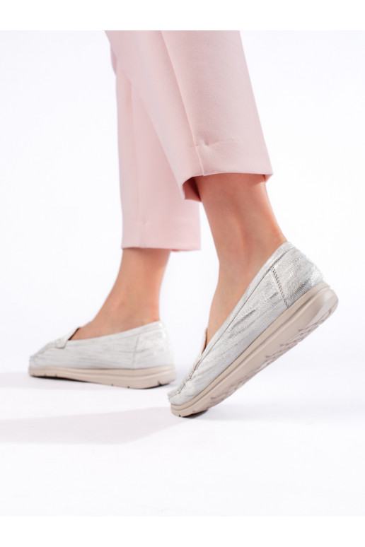 Dámské bílé mokasíny