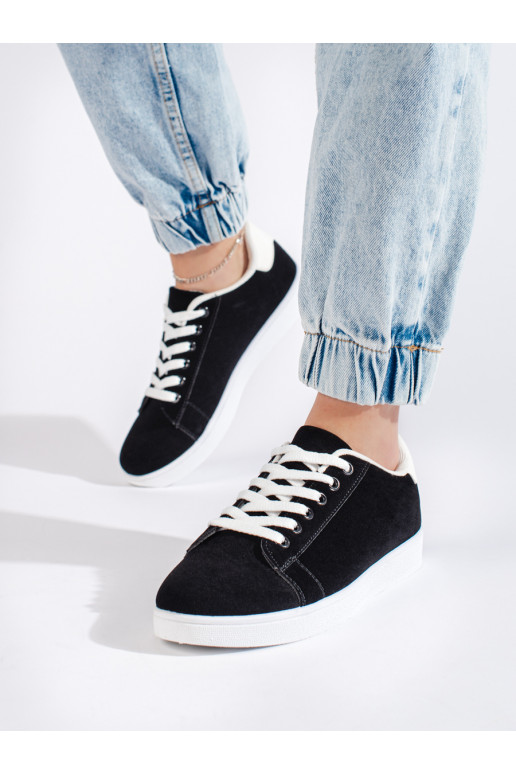 Černé semišové dámské tenisky