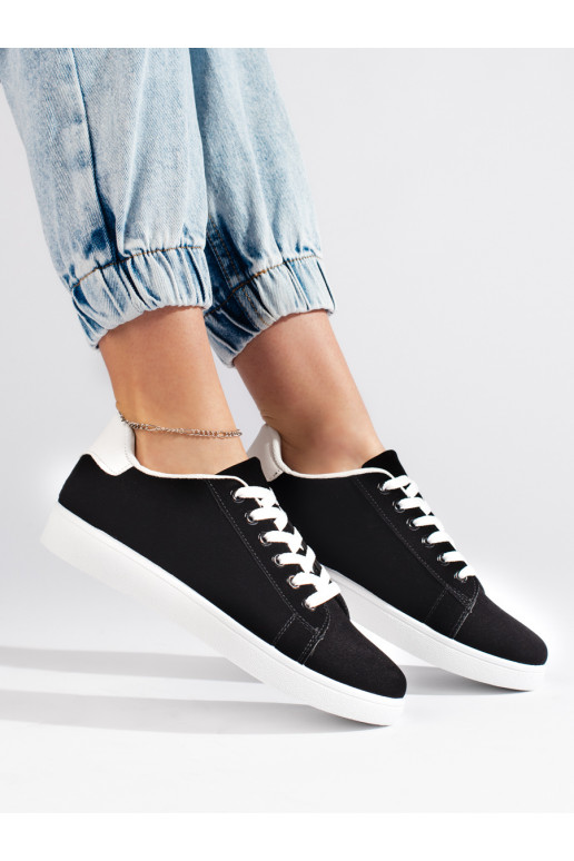 Černé semišové dámské tenisky