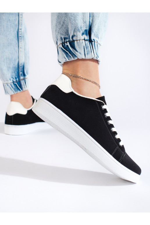 Černé semišové dámské tenisky