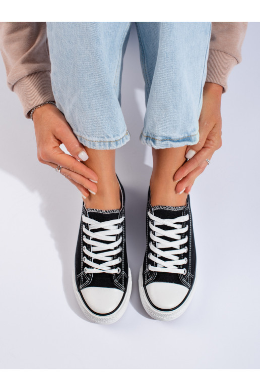 Černé klasické růžové tenisky