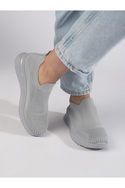 Šedé nazouvací sportovní boty