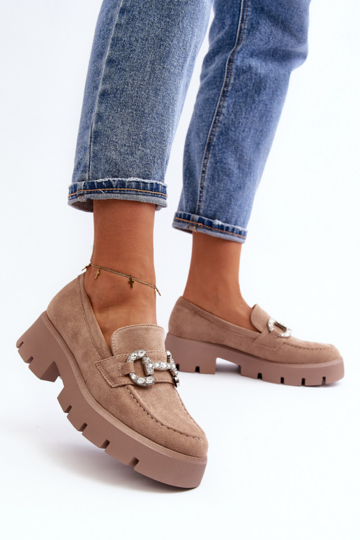 Mokasinai su ornamentais smėlio... Mokasinai su ornamentais smėlio...