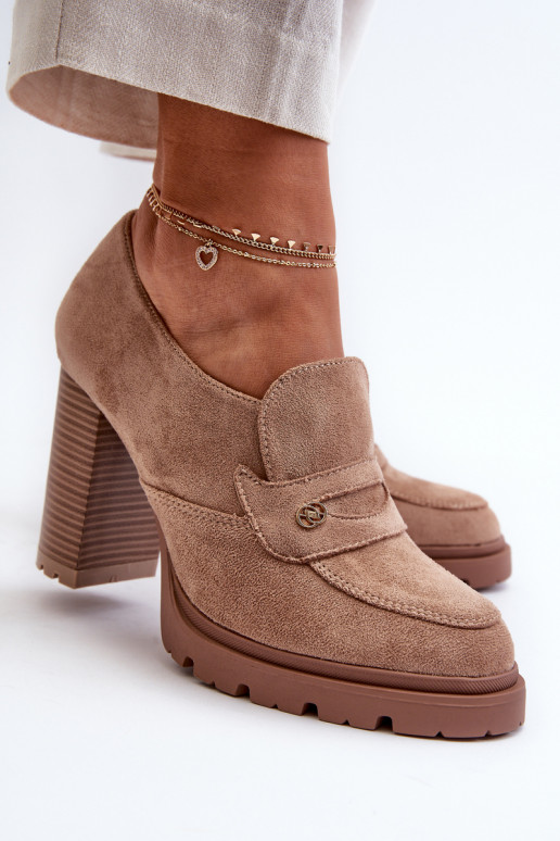 Batai iš eko zomšos su kulniukais...