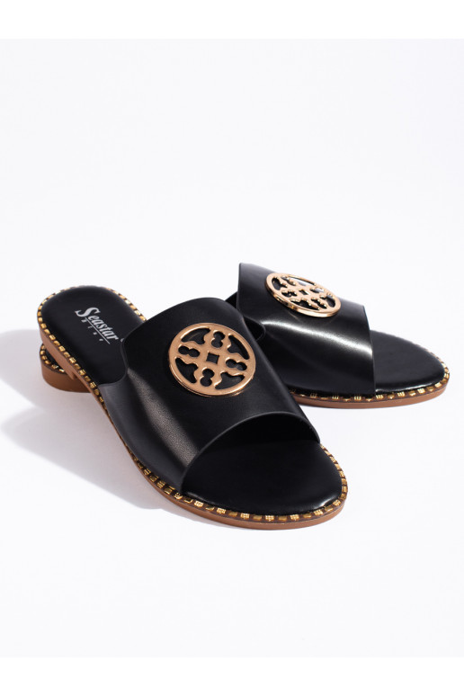 Černé nazouváky dámské ploché