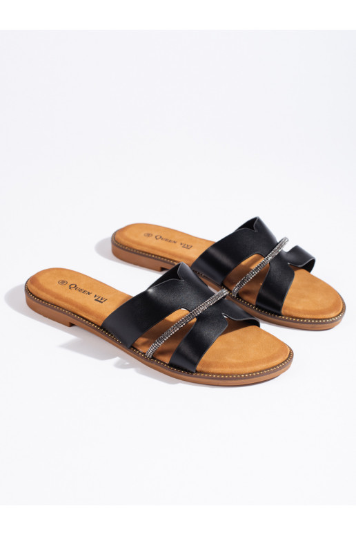 Elegantní dámské černé nazouváky