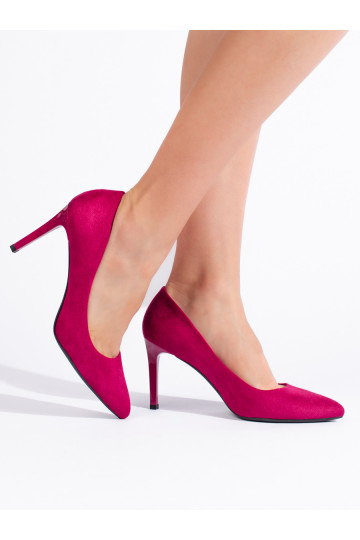 Klasické fuchsiové dámské lodičky 2