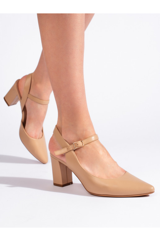 Stylové dámské béžové lodičky Sergio Leone