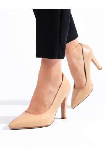 Pohodlné béžové lodičky dámské Sergio Leone