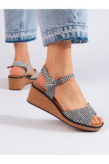 Pohodlné dámské sandály na klínku Sergio Leone