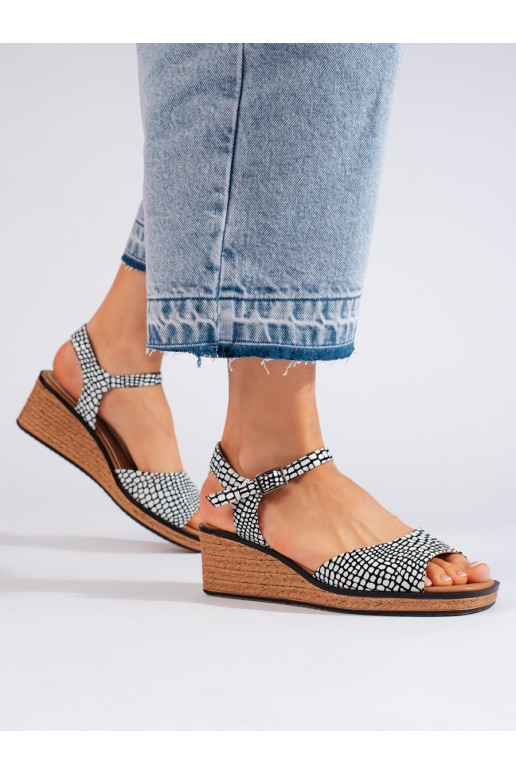 Pohodlné dámské sandály na klínku Sergio Leone