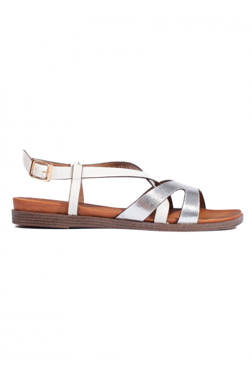 Černé ploché dámské sandály Sergio Leone