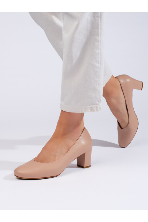 Elegantní béžové dámské lodičky