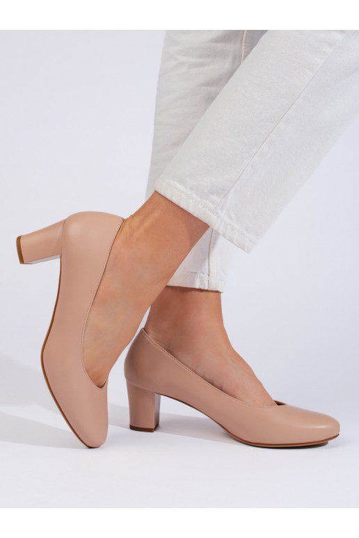 Elegantní béžové dámské lodičky