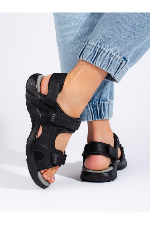 Sportovní dámské černé sandály