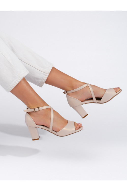 Elegantní zlaté sandály s pásky Sergio Leone