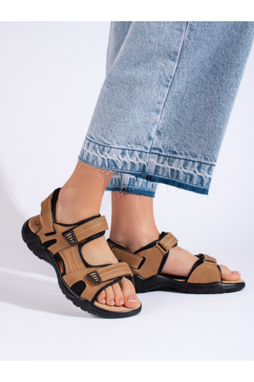 Sportovní dámské hnědé sandály