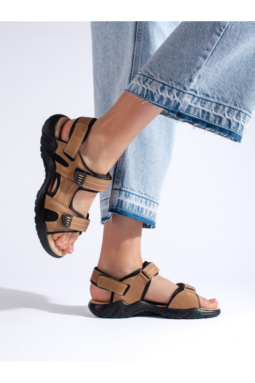Sportovní dámské hnědé sandály